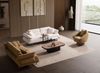 Sitzgruppe/Sofa Set - Wohnzimmergarnitur "Lorina" 3+3+1-Braun/Beige Bild 2
