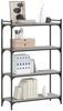 vidaXL Bücherregal 4 Böden Grau Sonoma 80x30x120 cm Holzwerkstoff 837675 Bild 3
