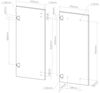Küchenfront R-Line Anthrazit Hochglanz 59.2 x 71.3 cm Möbelfront für den Eckunterschrank Vicco Bild 2