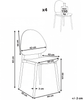 Gartenstuhl 4er Set CEARA Beige Bild 2