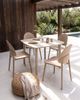 Gartenstuhl 4er Set CEARA Beige Bild 3