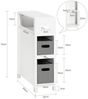 SoBuy BZR83-W Badunterschrank, MDF, Lackiert, Weiß, 60 x 70 x 20 cm Bild 3