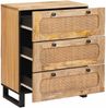 vidaXL Sideboard 2 pcs Braun 60 x 33 x 75 cm Massivholz Mango 3310058 Bild 3