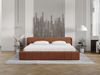 GRAINGOLD Lipari Doppelbett 180x200, Polsterbett mit Bettkasten, gepolstertes Kopfteil, Velour-Stoff, Braun Bild 3