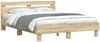 vidaXL Bettrahmen mit LED Sonoma 152 x 203 cm Holzwerkstoff 3402849 Bild 3
