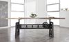 Esstisch Altholz höhenverstellbar 75-105 cm 260x100x76 mehrfarbig lackiert INDUSTRIAL #26 Bild 2