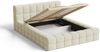 Chilly Möbel Polsterbett Verona Beige Bouclé Stoff 200x200 cm mit Stauraum Quelle 02 Bild 2