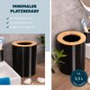 Kosmetikeimer SEGNO aus Bambus und Kunststoff | Abfalleimer | Mülleimer 5,5 Liter, schwarz Bild 5