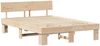 vidaXL Bettrahmen mit Kopfteil Natur 150 x 200 cm Massives Kiefernholz 872563 Bild 4