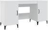 Schreibtisch, Bürotisch, Computertisch Weiß 140 x 50 x 75 cm Holzwerkstoff Bild 2
