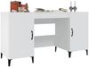 Schreibtisch, Bürotisch, Computertisch Weiß 140 x 50 x 75 cm Holzwerkstoff Bild 4