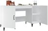 Schreibtisch, Bürotisch, Computertisch Weiß 140 x 50 x 75 cm Holzwerkstoff Bild 5