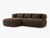 Micadoni 5-Sitzer Ecksofa Jenny Links Samt Salvador Schokolade Bild 2