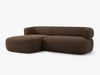 Micadoni 5-Sitzer Ecksofa Jenny Links Samt Salvador Schokolade Bild 3