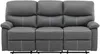 Vente-unique - CANBY Couchgarnitur Kunstleder Grau - B 90 cm x H 95 cm x L 133 cm183 cm Bild 3