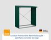 Hörmann Ecostar Metall Kaminholzregal Trend Typ 2, moosgrün, 181 x 103 x 198 cm (T x B x H) Bild 4