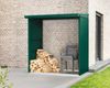 Hörmann Ecostar Metall Kaminholzregal Trend Typ 2, moosgrün, 181 x 103 x 198 cm (T x B x H) Bild 3