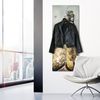 Queence Garderobe - "Hyacinthe" Druck auf hochwertigem Arcylglas inkl. Edelstahlhaken und Aufhängung, Format: 50x120cm Bild 2