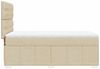 vidaXL Boxspringbett mit Matratze Creme 90x190 cm Stoff 3291535 Bild 5