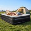 LALAHO Luftmatratze mit eingebauter Pump,Isomatte Camping Outdoor,203 x 153 x 45 cm, Aufblasbare Matratze 2 Personen, mit Pumpe, Tasche, für Camping,Gäste Bild 3