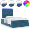 vidaXL Ottoman-Bett mit Matratzen & LEDs Dunkelblau 120x190 cm Samt 3314454 Bild 5