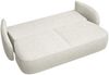 Selsey 'Savoy' 3-Sitzer Sofa mit Schlaffunktion und Bettkasten, cremeweiß, ca. 96 x 254 x 105 cm Bild 4