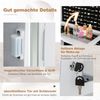 Schmuckschrank mit Spiegel Schmuck Spiegelschrank mit verstellbaren LED-Leuchten 54,5 x 54,5 x 160 cm Weiß Bild 1