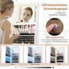 Schmuckschrank mit Spiegel Schmuck Spiegelschrank mit verstellbaren LED-Leuchten 54,5 x 54,5 x 160 cm Weiß Bild 4