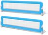 Kleinkind Bettschutzgitter 2 Stück Blau 150x42 cm Bild 2