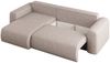 Ecksofa Schlafsofa FLORA Stoff Verita Dunkelblau Ottomane Links Bild 2
