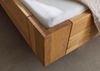 Bett inkl. Kopfteilkissen taupe Wildeiche 140x200x86 natur geölt/lackiert KITZBÜHEL #256 Bild 4