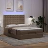 vidaXL Ottoman-Bett mit Matratze & LEDs 140x200cm Kunstleder 3313859 Bild 3