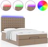 vidaXL Ottoman-Bett mit Matratze & LEDs 140x200cm Kunstleder 3313859 Bild 5