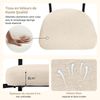 Esszimmerstuhl 2er-Set mit Samtbezug, ergonomisch, 70x62x84 cm, Beige Bild 5