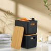 Relaxdays Aufbewahrungsbox mit Bambusdeckel im Set Bild 2