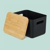 Relaxdays Aufbewahrungsbox mit Bambusdeckel im Set Bild 5
