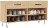 vidaXL Schuhbank Sonoma-Eiche 102x35x55 cm Holzwerkstoff 829735 Bild 3