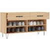 vidaXL Schuhbank Sonoma-Eiche 102x35x55 cm Holzwerkstoff 829735 Bild 4
