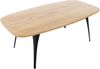 Couchtisch Feolis, Beine aus Stahl (Farbe: Schwarz / Eiche Craft Gold) Bild 2