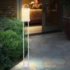 LED Außenstehleuchte, Metall weiß, H 100 cm Bild 3
