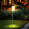 LED Außenstehleuchte, Metall weiß, H 100 cm Bild 2