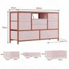 GarveeMore TV-Schrank Breites Sideboard Mehrzweckschrank Kommode mit 8 tiefen Schubladen Media-Board Stauraumschrank mit Steckdose, USB-Anschluss und RGB-LED Bild 2