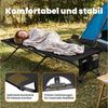 HOMECALL Klappbett Feldbett Camping klappbar 210×80 cm bis 240 kg (Campingbett extra breit mit 600D Oxford-Gewebe, verstärkte X-Beine, faltbares Klappbett mit Seitentasche) 600D Oxford-Gewebe, : Strapazierfähig & atmungsaktiv Bild 4