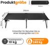 HOMECALL Klappbett Feldbett Camping klappbar 210×80 cm bis 240 kg (Campingbett extra breit mit 600D Oxford-Gewebe, verstärkte X-Beine, faltbares Klappbett mit Seitentasche) 600D Oxford-Gewebe, : Strapazierfähig & atmungsaktiv Bild 2