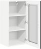 vidaXL Wandglas-Schrank PORTO Schwarz 40 x 31 x 80 cm Holzwerkstoff 885337 Bild 5