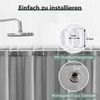 REDKEY Duschvorhang 240x200 Anti-schimmel Badvorhang PVC Textil Grau Bild 4