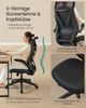 Songmics Bürostuhl Schreibtischstuhl, ergonomische Rückenlehne, hochklappbare Armlehnen Bild 3