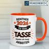Momentals Tasse Geschenk Rentner 2026 – „Für die Tasse musste ich lange arbeiten“, Gratis Versand · Links-&Rechtshänder · Spülmaschinenfest Bild 2