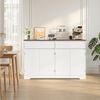 Bealife Sideboard Mit zwei Schubladen und vier Türen, Weiß Bild 3