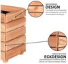 Mega-Holz Pflanzkübel Modulo aus Lärchenholz - Naturbelassener Blumenkasten für den Garten (DIY-Set), 90 x 30 x 39 cm, 105 L Fassungsvermögen Bild 2